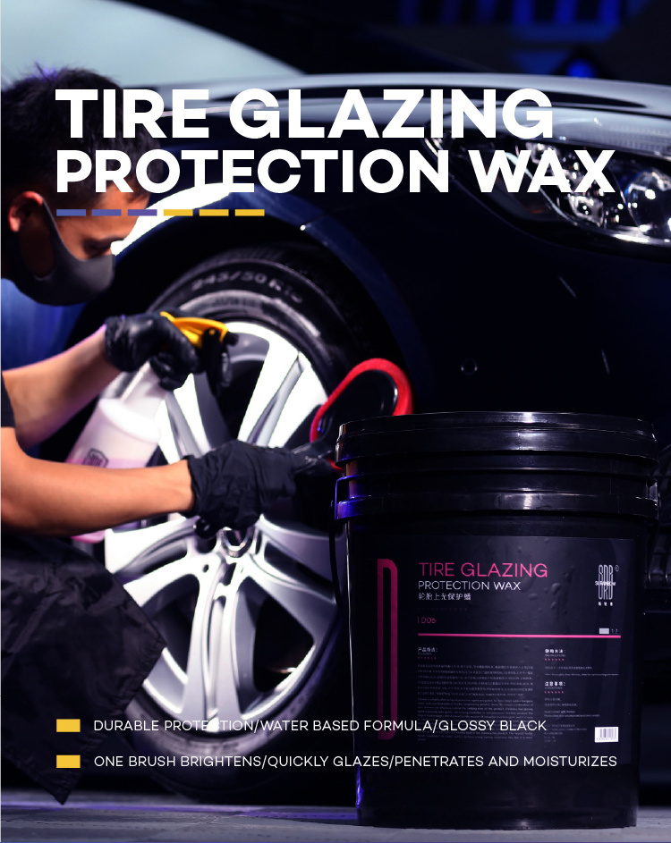 D06 tire shine Spray liquid Wax Prevent Fading Tire Dressing car polish wax