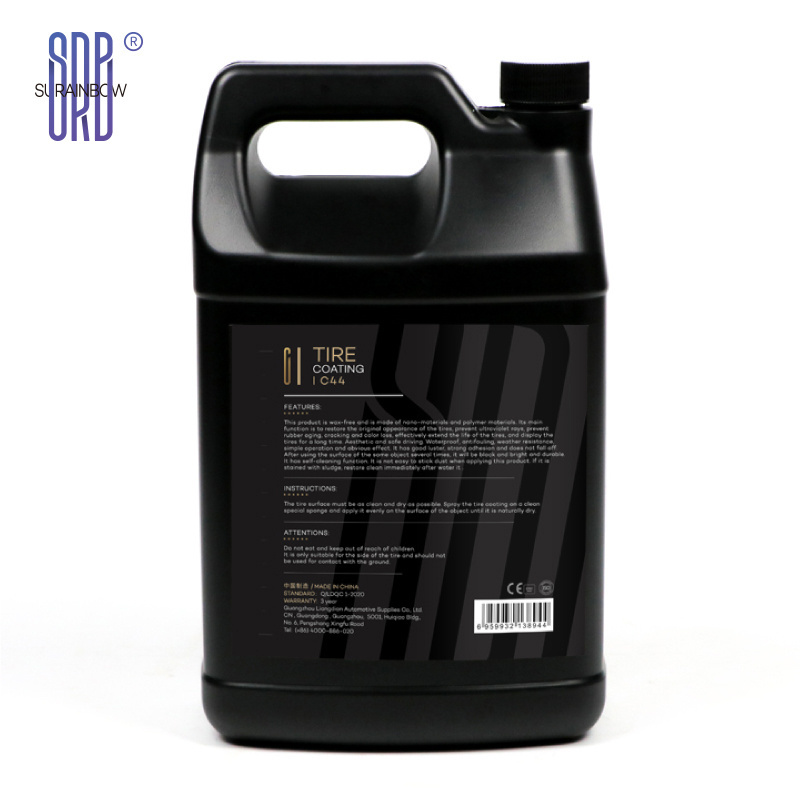 SRB high gloss waterproof Car Tire Coating Spray Fast drying car detailing supplies car detail chemical tire wax tyre polish C44