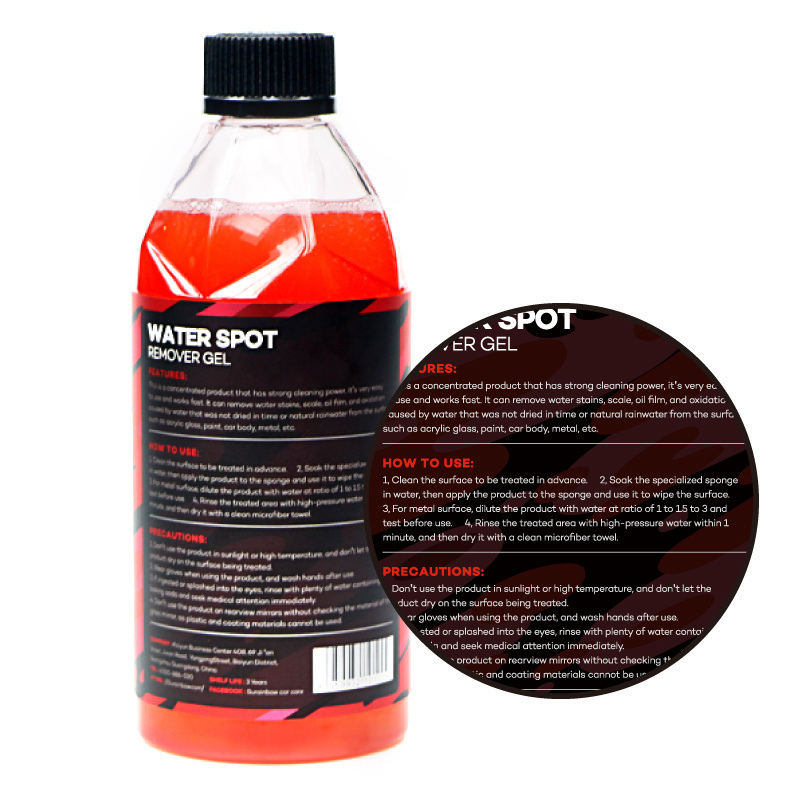 Surainbow S10 Water Spot Remover Gel car detailing Watermark  Water spot Stain remover