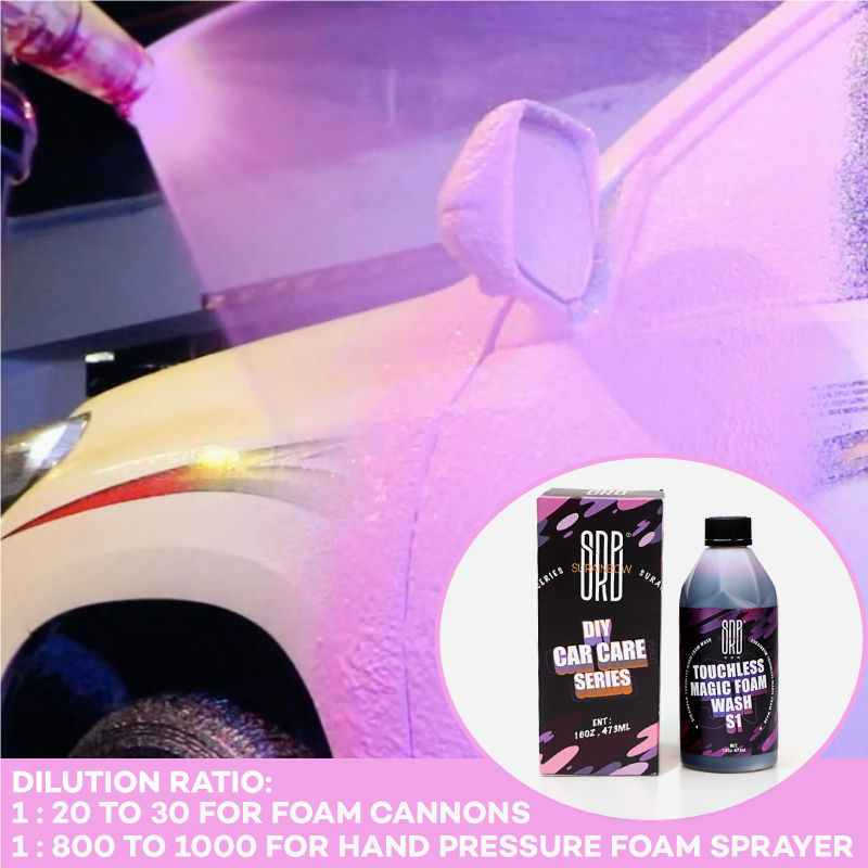 SURAINBOW S1 Neutral Magic Pink Snow Foam 500ML Neutral pH7  Shine Ultra Suds Colored Foam Cannon Soap