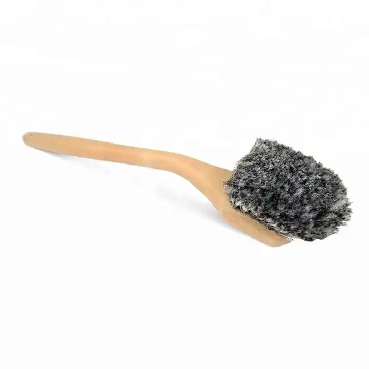 Long handel wheel brush car wash detailing soft bristle brush for car washing car care product oem