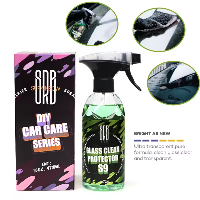 Car Glass Oil Film Cleaner Car Glass Cleaner for Auto and Home Eliminates Water Spots Bird Droppings Coatings Restore Glass