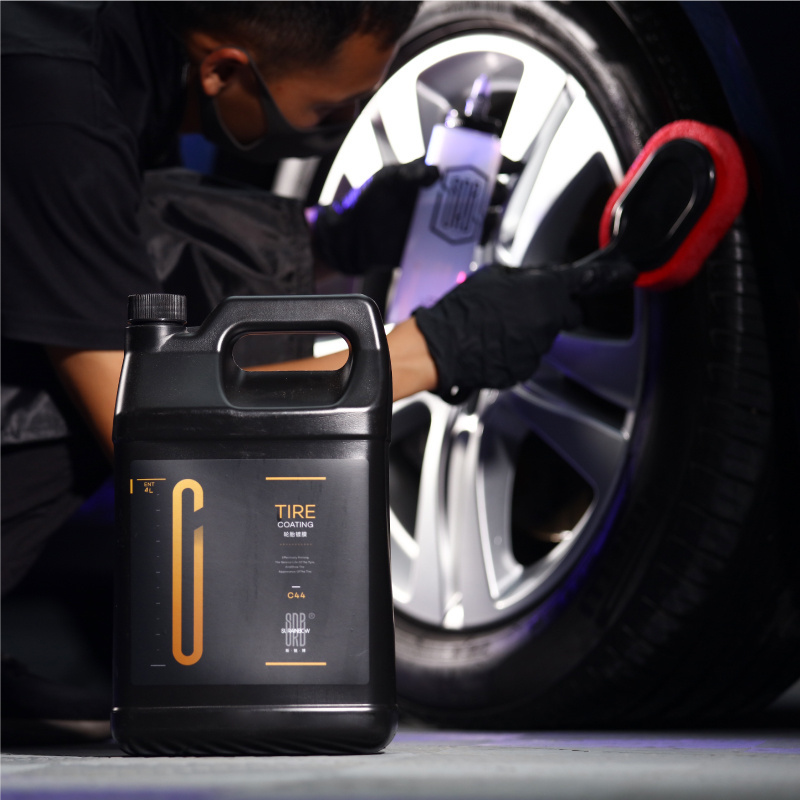 SURAINBOW C44 Long lasting Tire Dressing High Gloss Car Tyre Coating for UV protection preventing fading