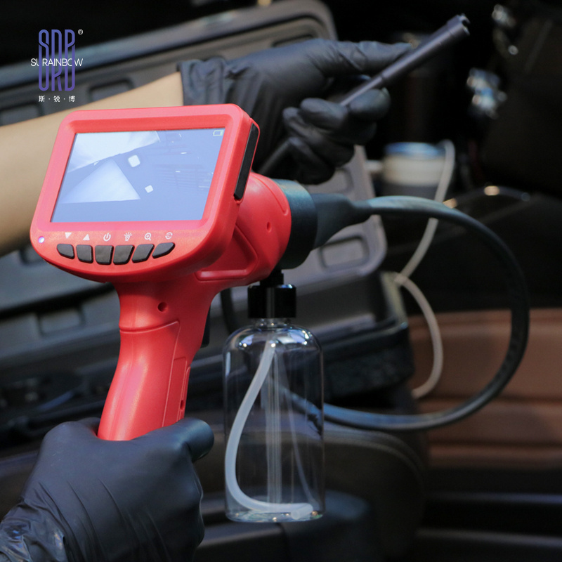 Car Washer Tools Pipeline Inspection Camera LCD Display Car Air Conditioner Cleaner Endoscope Visual Cleaning Gun Kit T-308