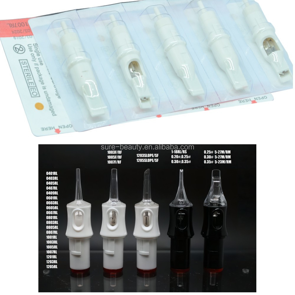 2023 New Arrival Cartridge Tattoo Needle Disposable Sterilized Safety Tattoo Needle for Cartridge Machines Grips