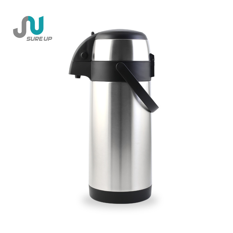 1.9L 2.2L 2.5L New products tea termos modern stainless steel airpot vacuum airpot air pump pot water dispenser coffee dispenser