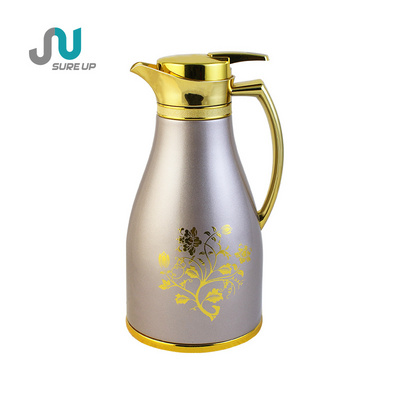 Arabic Style Tea Pot Durable Stainless Steel Turkish Coffee Pots Thermos Silver Coffee Pot Vacuum Jug