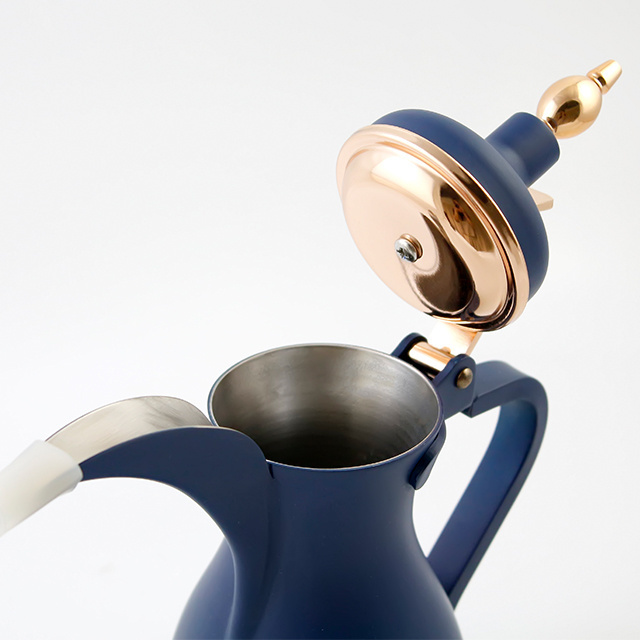 New Design Luxury Dallah Blue Arabic Coffee  Dallah Pot 0.5L/1.0L Dallah Coffee Jug