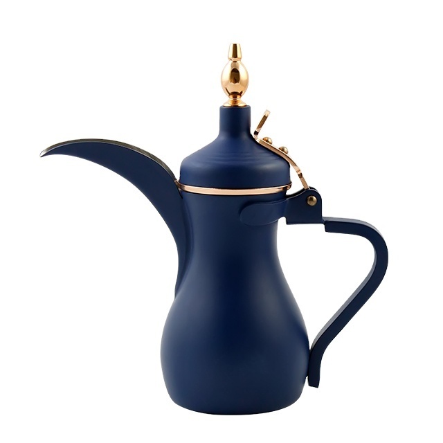 New Design Luxury Dallah Blue Arabic Coffee  Dallah Pot 0.5L/1.0L Dallah Coffee Jug