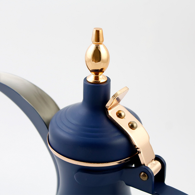 New Design Luxury Dallah Blue Arabic Coffee  Dallah Pot 0.5L/1.0L Dallah Coffee Jug