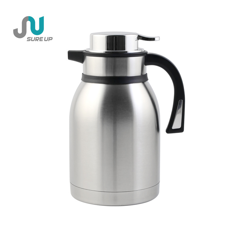 2024 Factory Vacuum Jug Thermos Teapot Insulated stainless Steel Coffee Carafe household portable warm kettle Large capacity