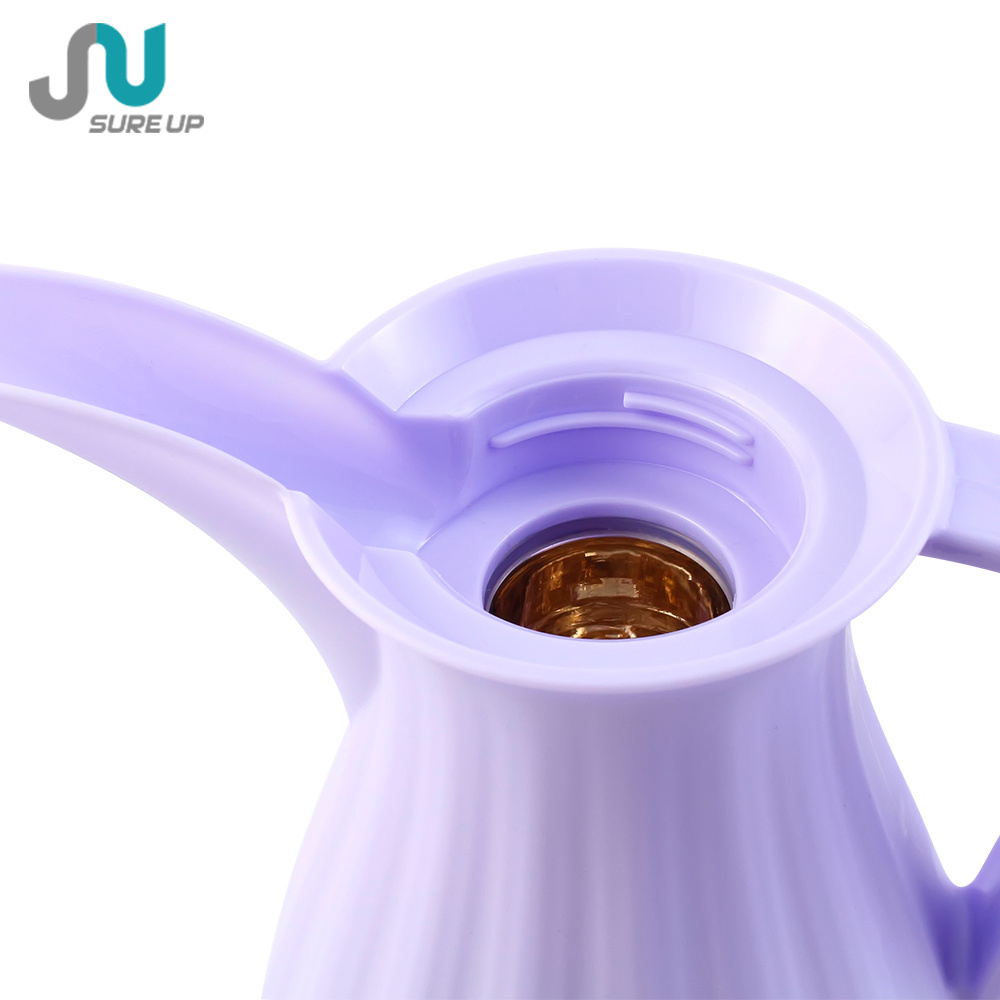 Coffee Pot Long Mouth Carafe Thermos Arabic Plastic Teapot Glass Inner 2023 New Arrival Private Label Insulated Jug