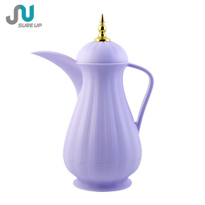 Coffee Pot Long Mouth Carafe Thermos Arabic Plastic Teapot Glass Inner 2023 New Arrival Private Label Insulated Jug