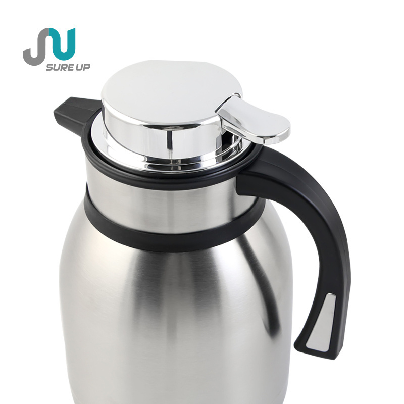 2024 Factory Vacuum Jug Thermos Teapot Insulated stainless Steel Coffee Carafe household portable warm kettle Large capacity