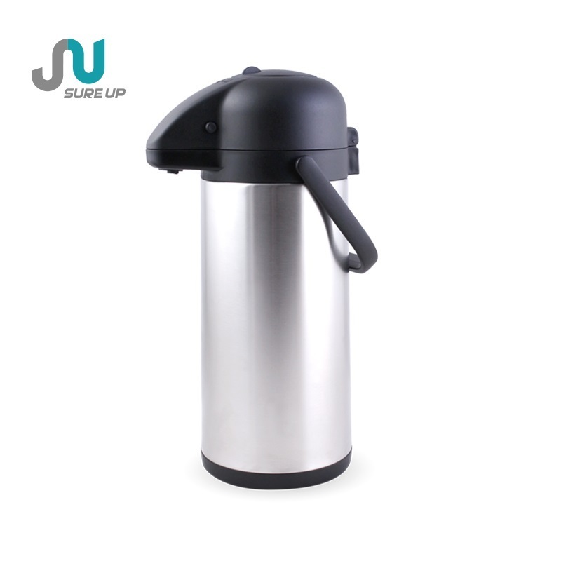 Sure up coffee dispenser pump insulated thermos with handle 1.9 liter airpot for shop