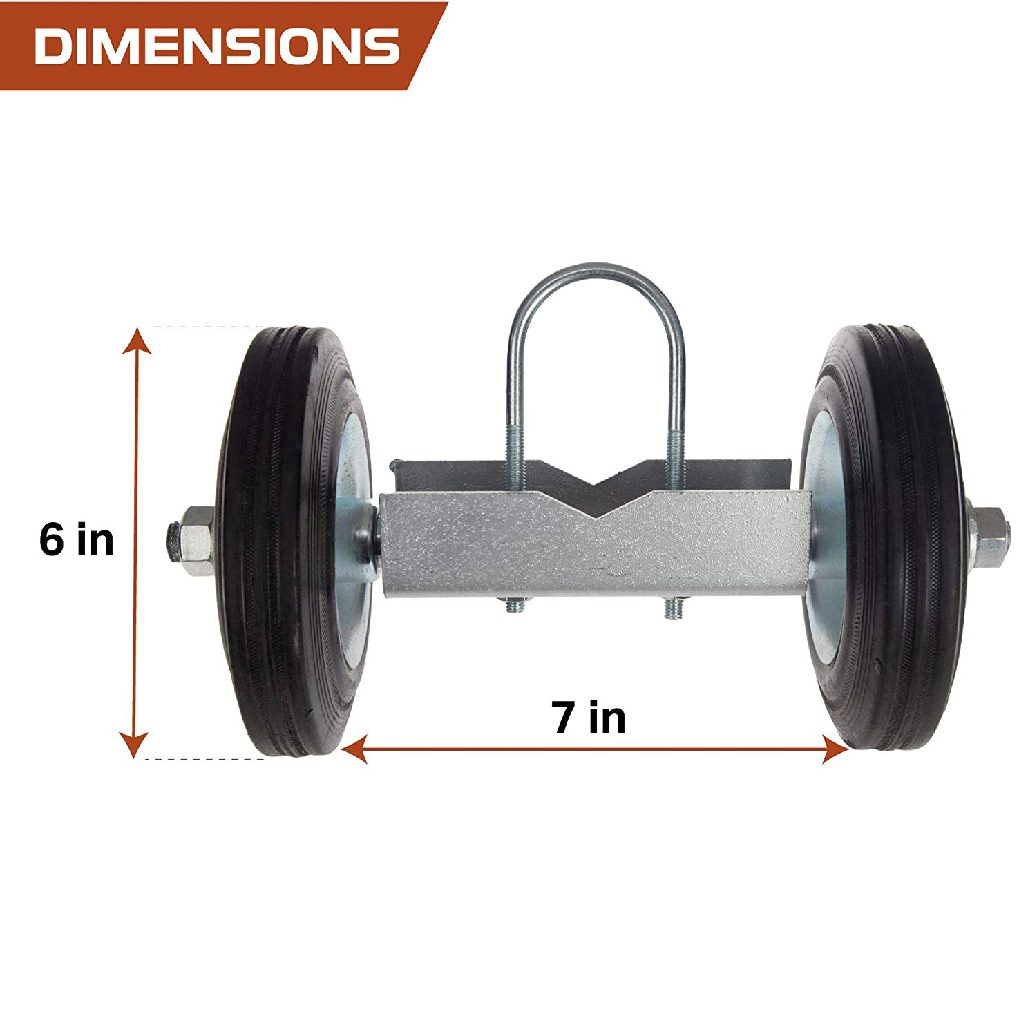 Rolling Gate Wheels 6 Inch Sliding Gate Casters for Wooden Gate Metal Fence