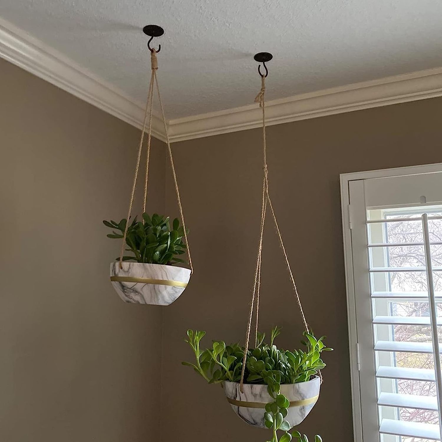 Ceiling Hooks for Hanging Plants Metal Plant Bracket Iron Wall Mount Lanterns Hangers for Hanging Bird Feeders Lanterns