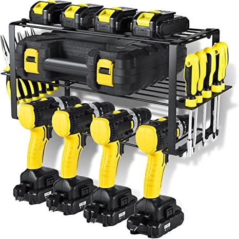 Tools Metal Screwdriver Organizer, Hammer Holder and Pliers Rack - Wall Mount Workshop Hand Tool Organizers and Storage