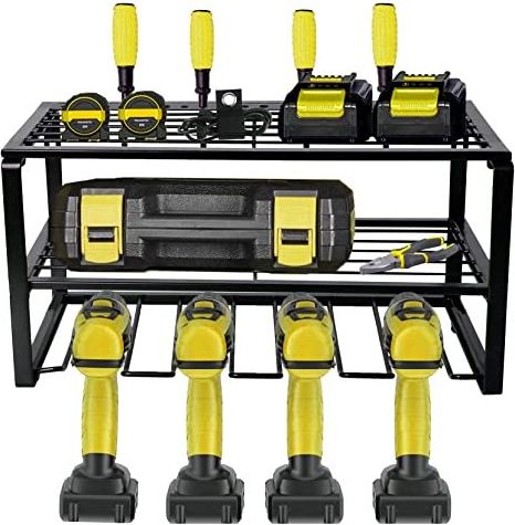 Tools Metal Screwdriver Organizer, Hammer Holder and Pliers Rack - Wall Mount Workshop Hand Tool Organizers and Storage