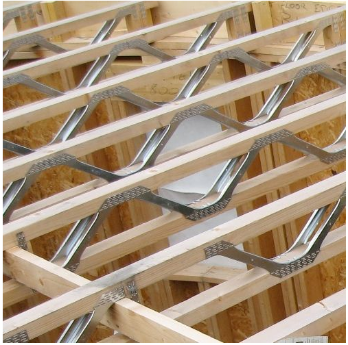 Woodworking Galvanized steel  Web  System Wooden Roof connectors   Metal Web Joist