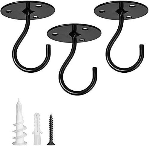 Ceiling Hooks for Hanging Plants Metal Plant Bracket Iron Wall Mount Lanterns Hangers for Hanging Bird Feeders Lanterns