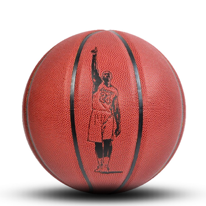 Basketball  training custom print logo outdoor and indoor game ball in bulk street basketball