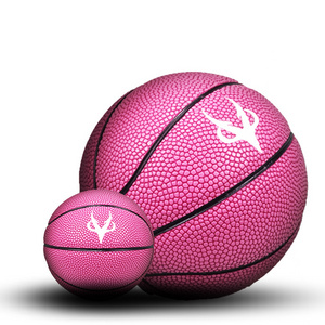 Pink ball custom logo  size7 basketball outdoor and indoor game ball