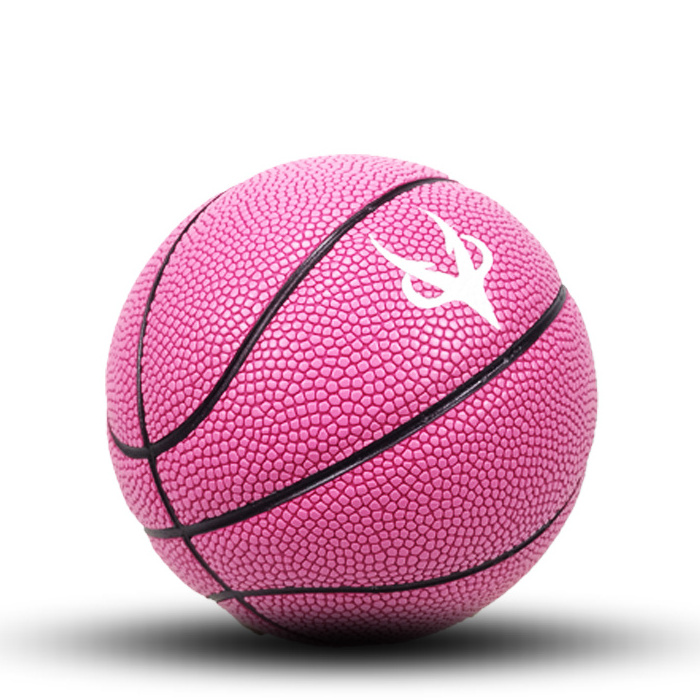 Pink ball custom logo  size7 basketball outdoor and indoor game ball