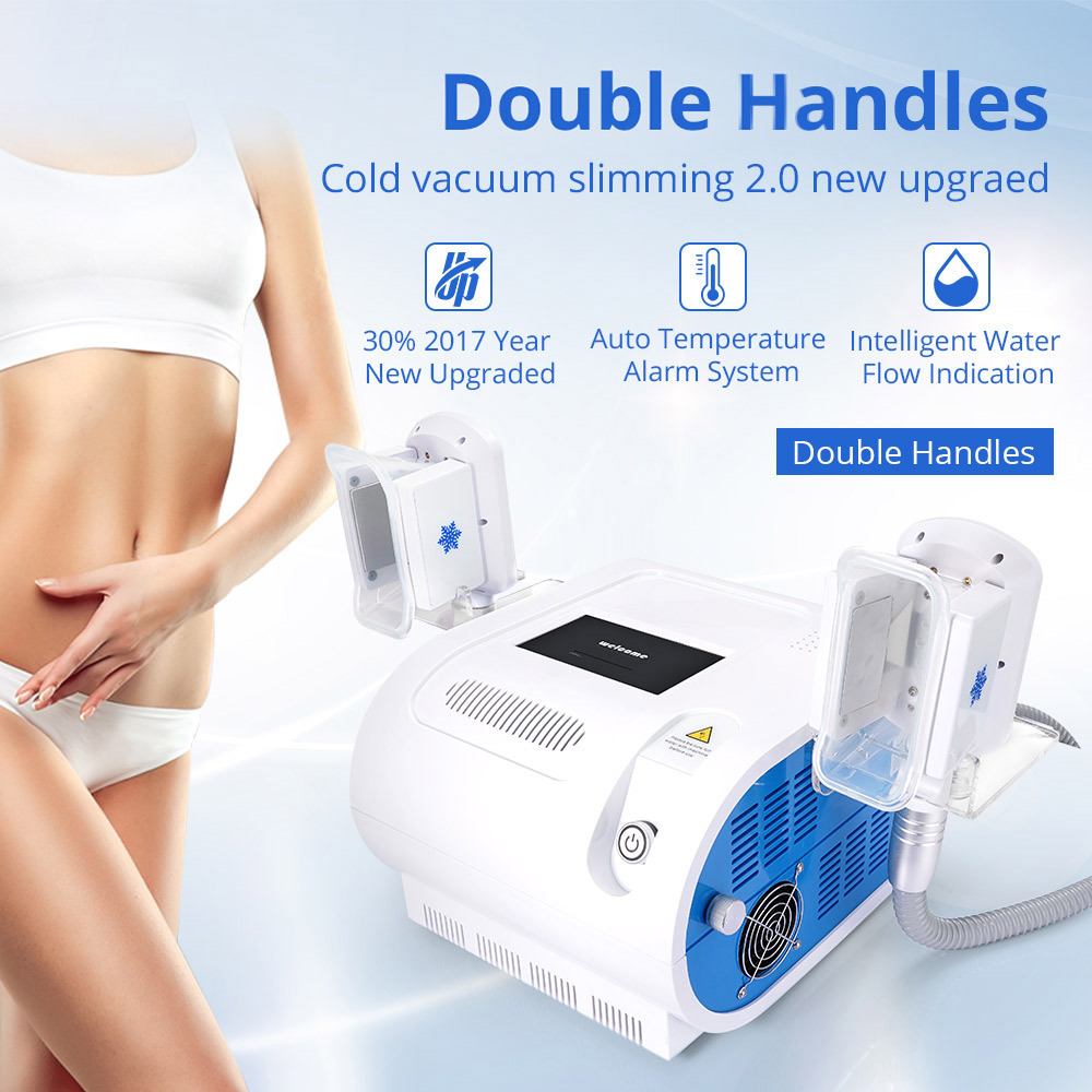 Customizable 2 Handles Weight Loss Fat Freezing Cryo Therapy Cooling Sculpting Cryolipolisis Machine