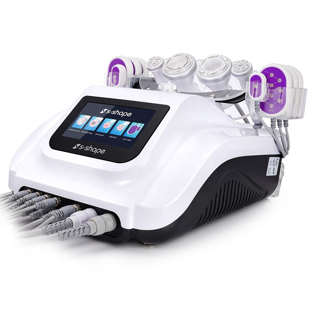 Weight Loss S Shape 30k Cavitation Free Shipping Free Handles S Shape 25k Cavitation LED Laser Fat Body Slimming Machine