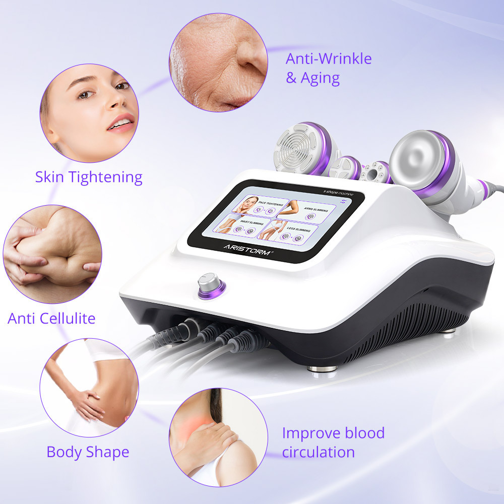 Body Slimming Radio Frequency Skin Tightening Machine 6 IN 1 S Shape 30k Machine