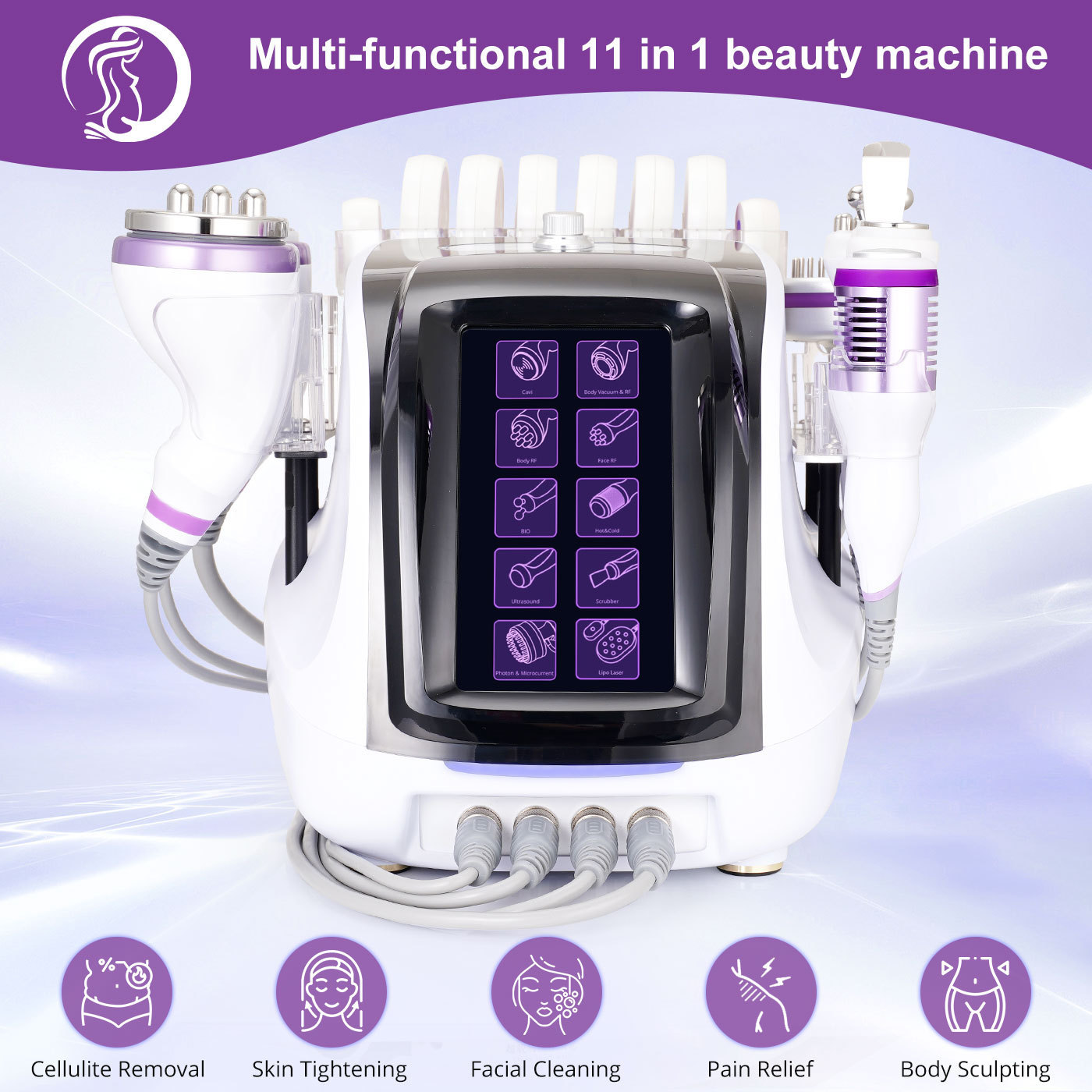 New 2.5 40K Vacuum RF Body Fat Slimming Fat Loss Skin Lifting Machine