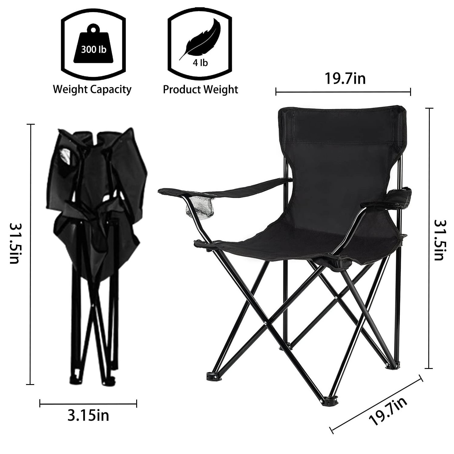 Wholesale Portable Picnic Folding Fishing Chair Camping LightWeight Beach Chair Backpack