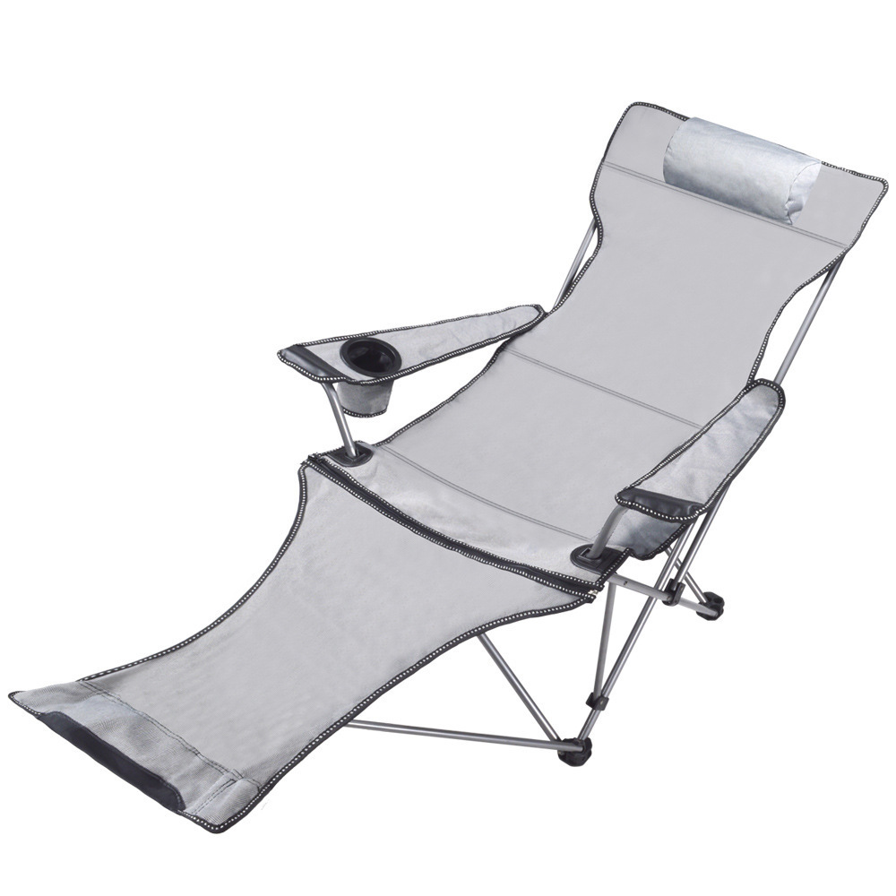 Factory Outlet Portable Fishing Camping Chair Cup Holder LightWeight Beach Folding Lounge Chair