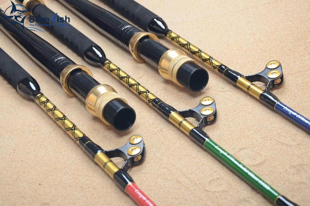 Wholesale solid glass blank tuna marlin trolling fishing rod