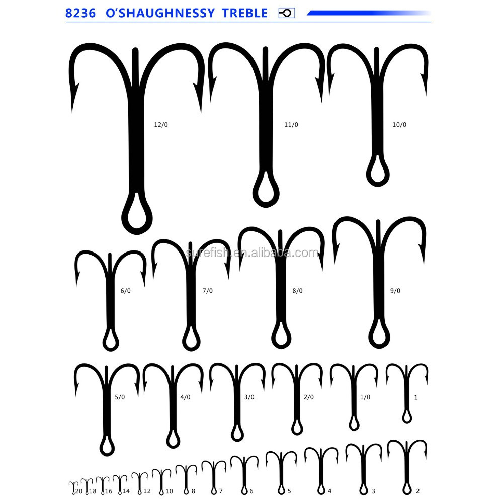 Chinese Wholesale Fishing Faultless Treble Hooks