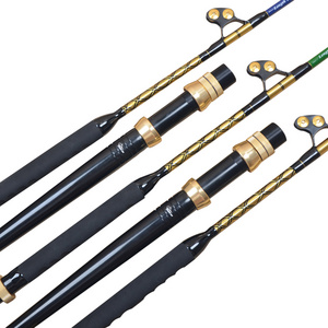 Wholesale solid glass blank tuna marlin trolling fishing rod