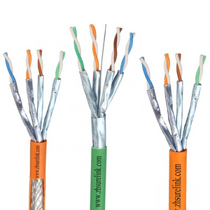 SURELINK customised cat7 rj45 4pair 23awg LSZH data lan cable 1000MHZ sftp cat7 cat6A SF/UTP CAT 7