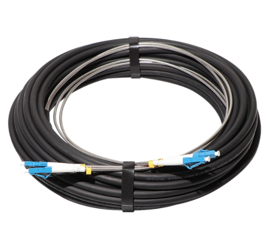 FULLAXS SM MM outdoor patch cord cable ftta ftth duplex lc upc waterproof connector pigtail fiber optic patch cable