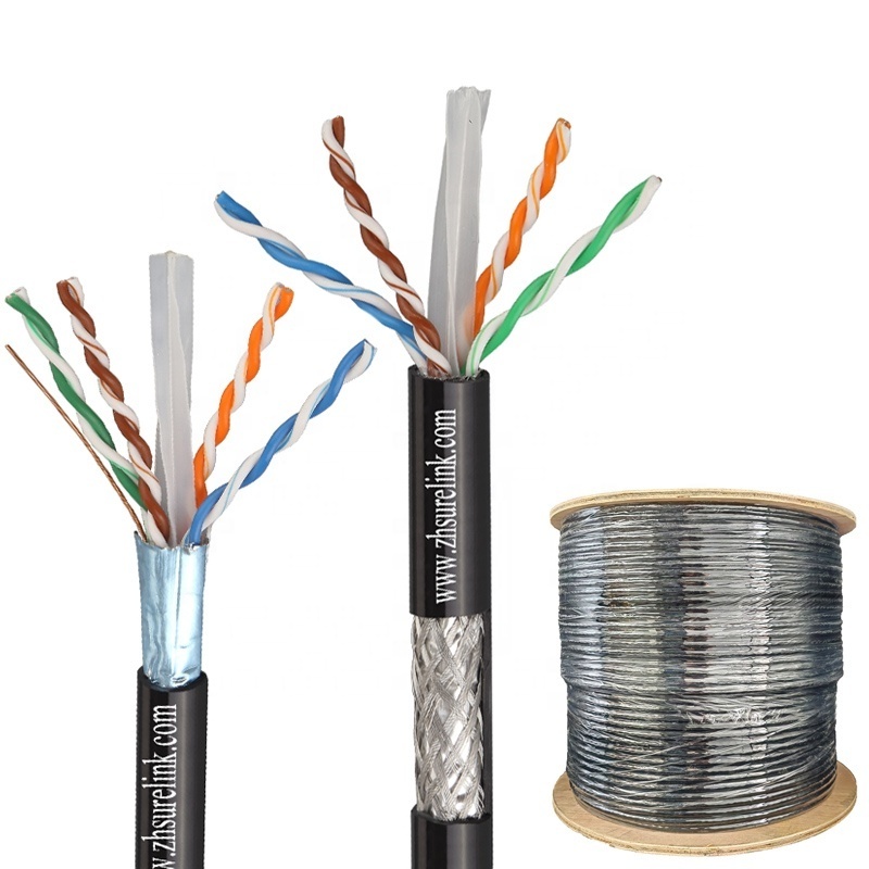 SURELINK customised cat7 rj45 4pair 23awg LSZH data lan cable 1000MHZ sftp cat7 cat6A SF/UTP CAT 7