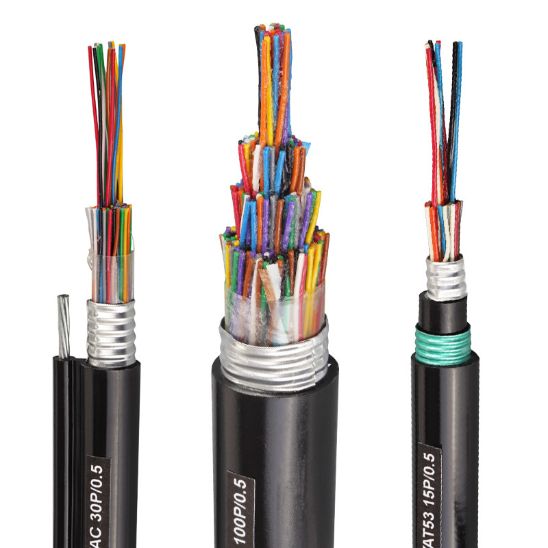 SURELINK underground cable 50 100 200 300 600 pair armoured ug telephone cable jelly filled aerial communication cable