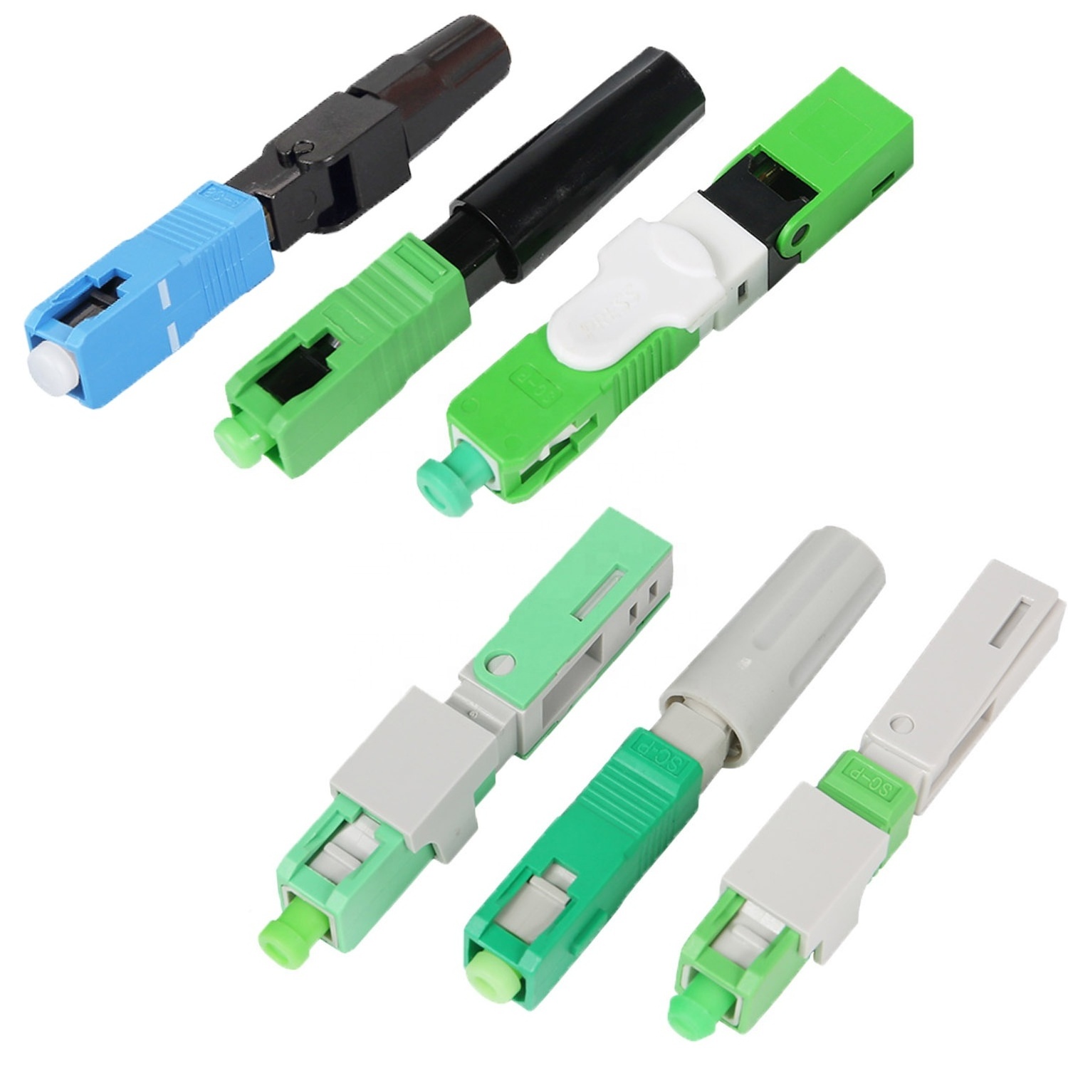 SURELINK hot sale SC APC Fast connector fibra optica sc fast connector FTTH UPC fiber optical fast connector