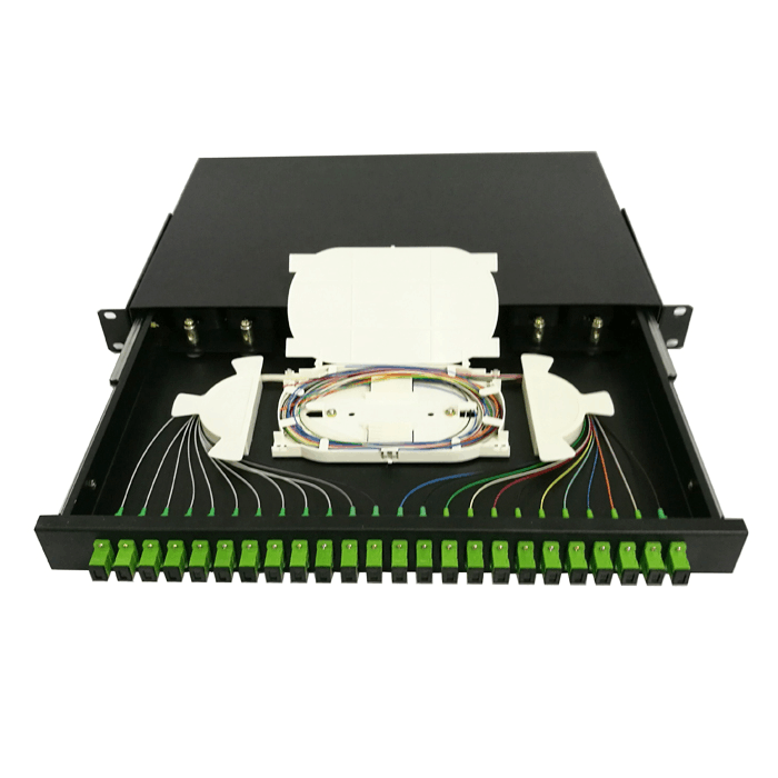 ftth outdoor ODF equipment rack wall mount ABS plastic or steel Fiber Optic Splice Tray Patch Panel 12port 24port 48port 96port