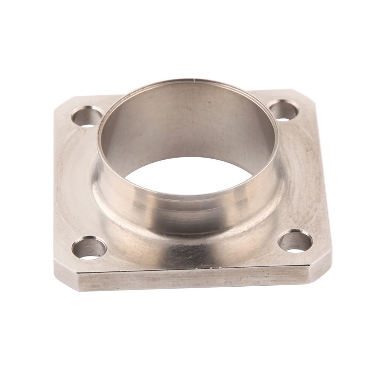 Fabrication services customized precision CNC aluminium cast forged pipe cover floor fittings stainless steel flange