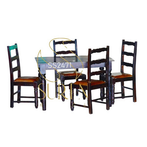 Carved Solid Wood Fine Dine Restaurant Furniture Handmade Carved Curved Indian Furniture Solid Wood Furniture Design