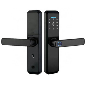 2021 new mobile APP TTLOCK remote control door lock WiFi smart fingerprint door handle