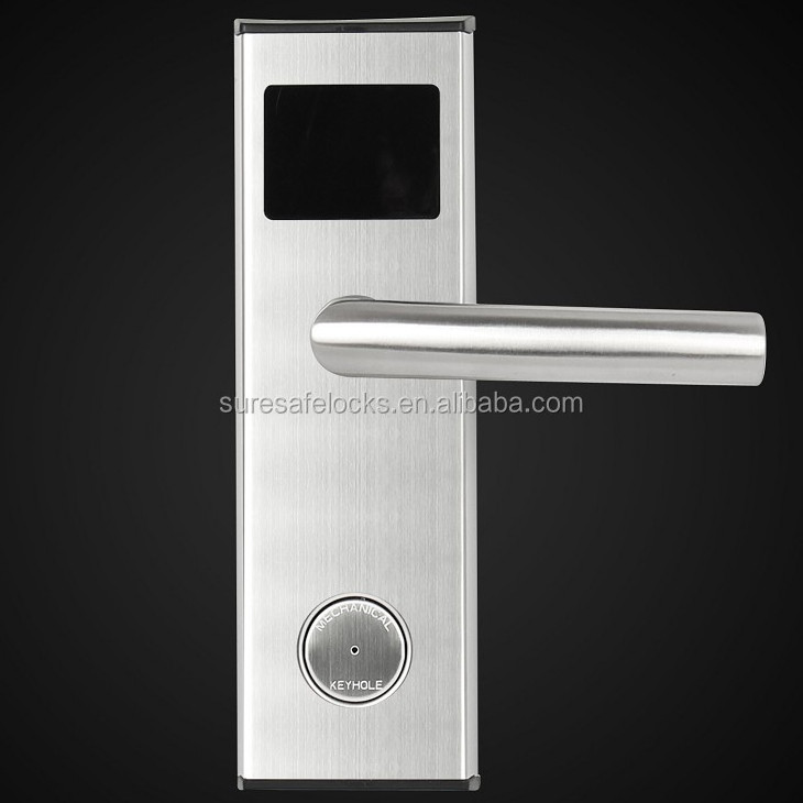 Top intelligent waterproof smart card biomeetric hotel door lock