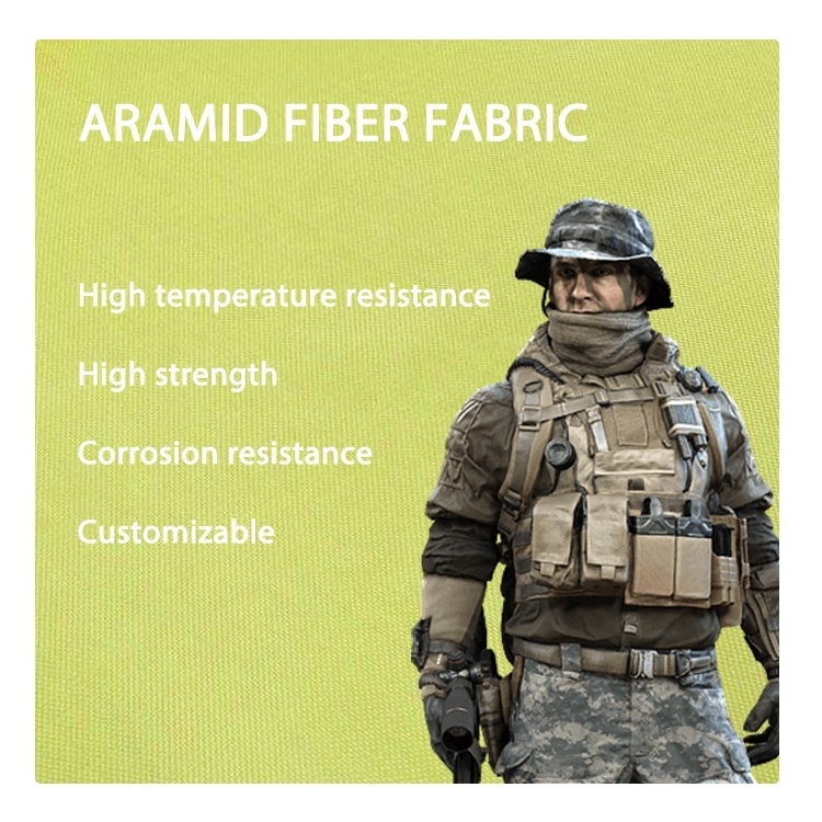 1500d 220gsm High Cut Resistance Fabric Aramid Kevlars Para-Aramid Fiber Fabric Factory Custom Kevlars Vest Aramid Fabric