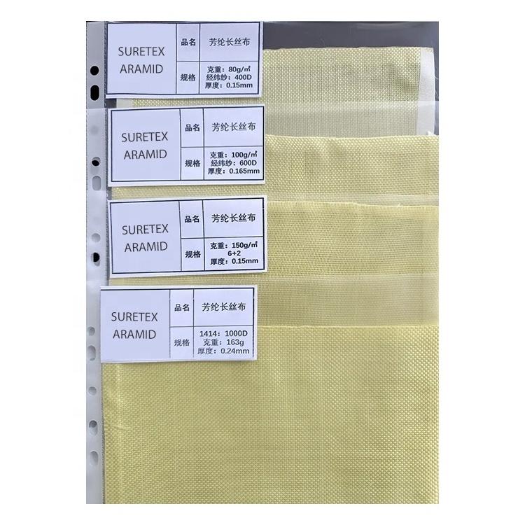 1500D Woven Twill Plain Flame Retardant Para Aramid Fiber Ballistic Fabric for Clothing