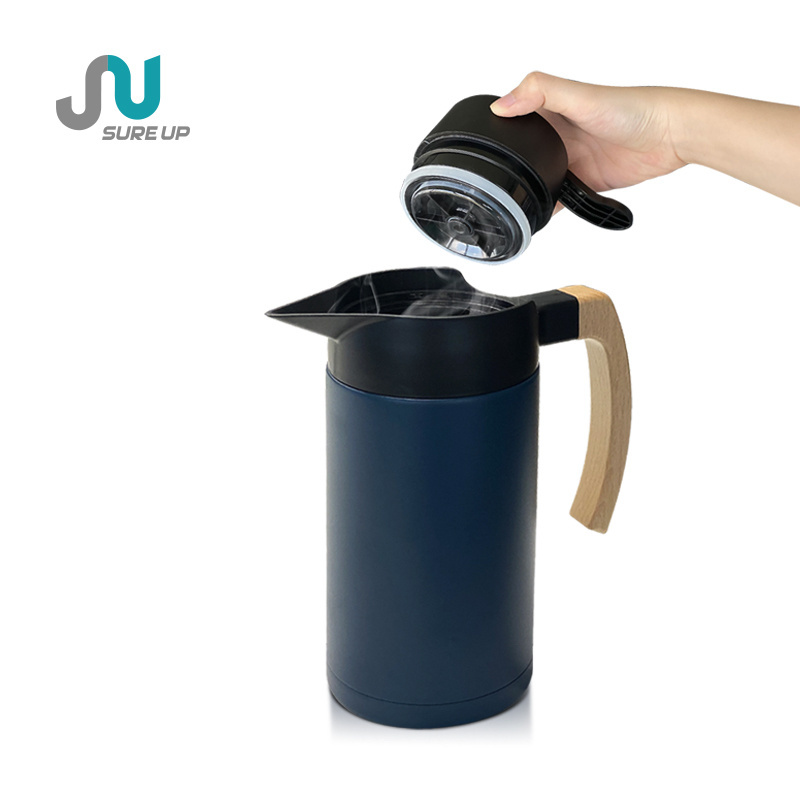 Stainless Steel Vacuum Flask Food Flask With 24h Hot Carafe Coffee Pot Vacuum Flask Kettle